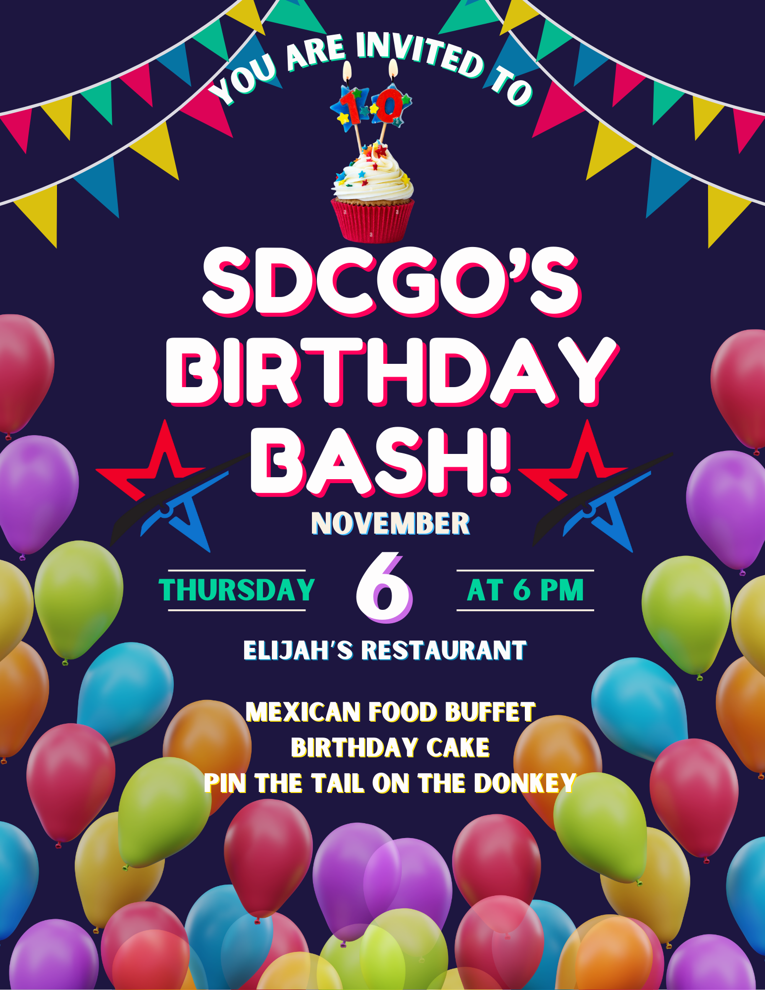 SDCGO’s Birthday Bash!