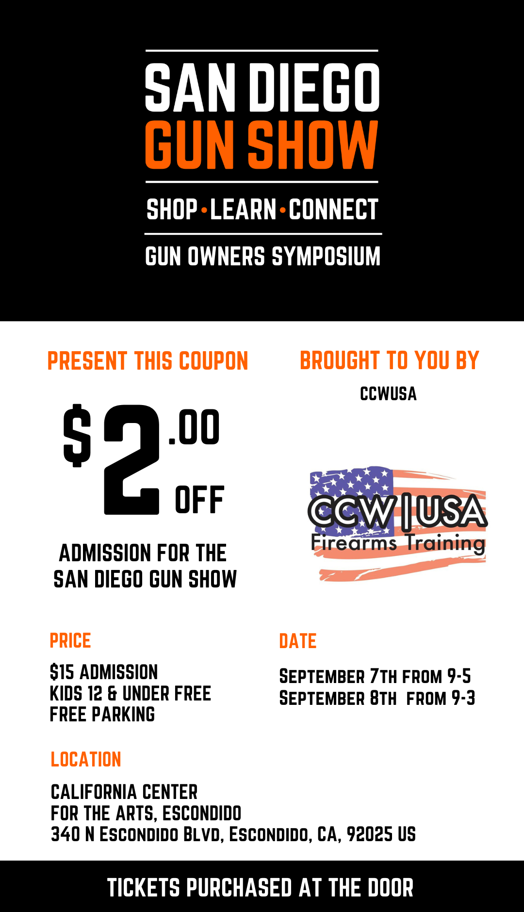 San Diego Gun Show Ticket