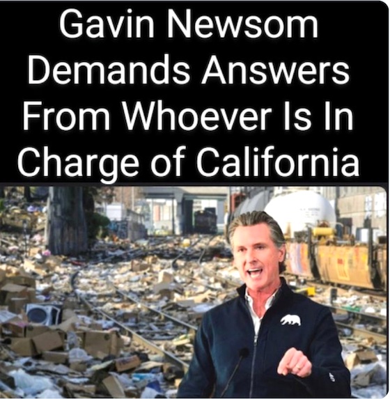 Gavin Newsom Demands Answers From Whoever Is In Charge of California
